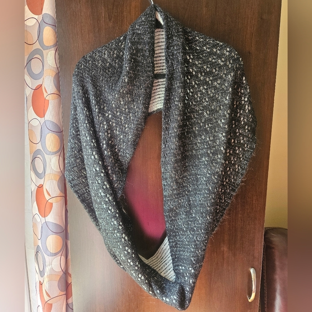 Black Knit Infinity Scarf